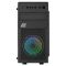 2E Computer case BASIS (RD850) MiniT, Micro ATX,Mini ITX,2xUSB2.0,1xUSB3.0,1x120mm ARGB,acrylic,(side panel), without PSU, black