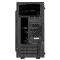 2E Computer case BASIS (RD850) MiniT, Micro ATX,Mini ITX,2xUSB2.0,1xUSB3.0,1x120mm ARGB,acrylic,(side panel), without PSU, black