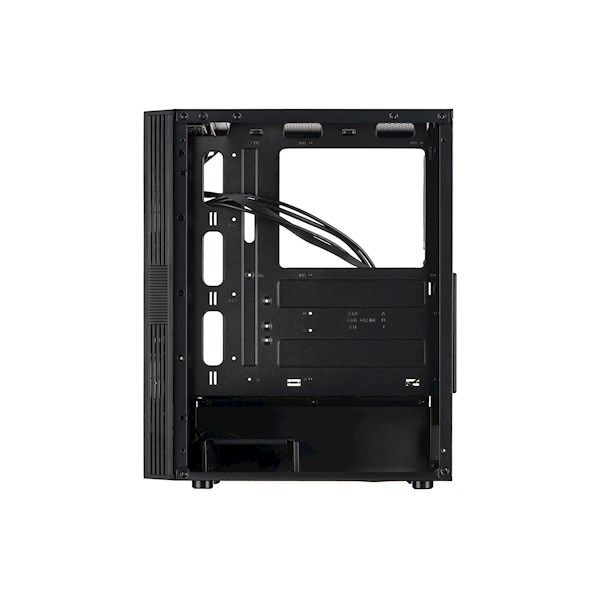 2E GAMING Computer case RUNA (G2107) MidT, 2xUSB2.0, 1xUSB3.0,1x120mm ARGB+ ARGB strip,TG (side panel),without PSU,black