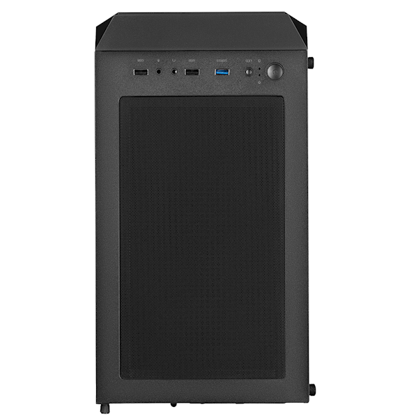 2E GAMING Computer case HEXAGON (G338) MidT,2xUSB2.0,1xUSB3.0, 1x120+3x120ARGB ,TG (side panel),without PSU,black