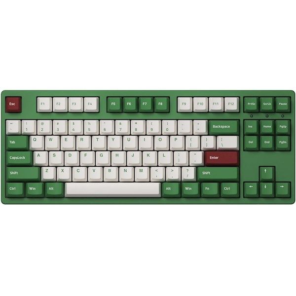 Akko Keyboard  3087 Matcha Red Bean Cherry MX Brown, RU, Green