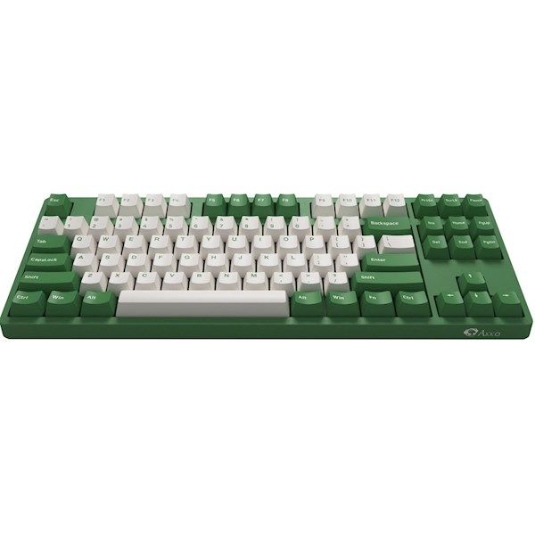 Akko Keyboard  3087 Matcha Red Bean Cherry MX Red, RU, Green