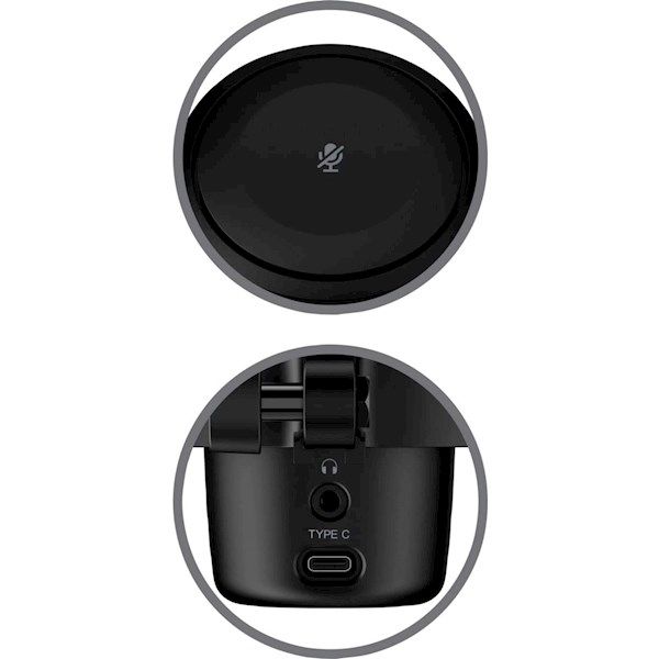 HyperX 4P5E2AA DuoCast, Microphone, USB, Black