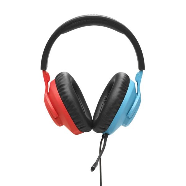 JBL Quantum 100N Gaming Headphones Blue/Red