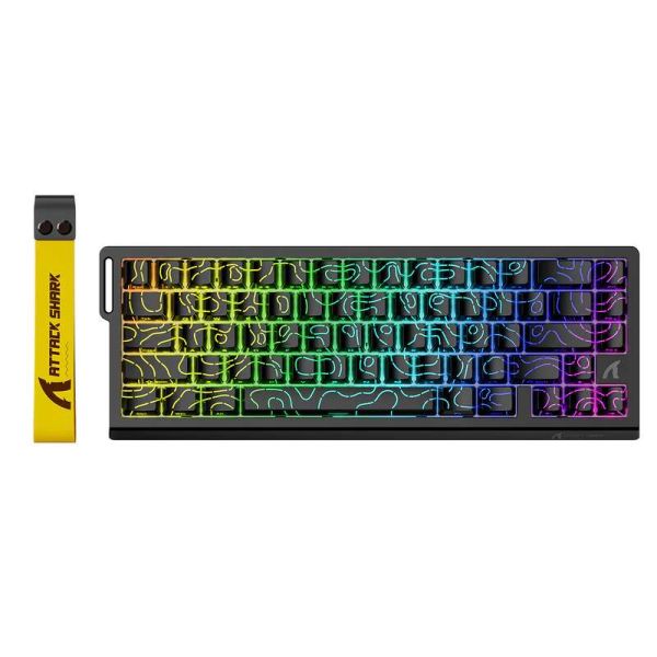 Attack shark X68 HE Black contour line
