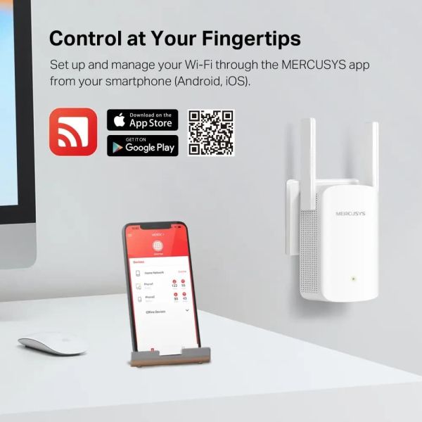 MERCUSYS, ME60X, AX1500 Wi-Fi 6 Range Extender