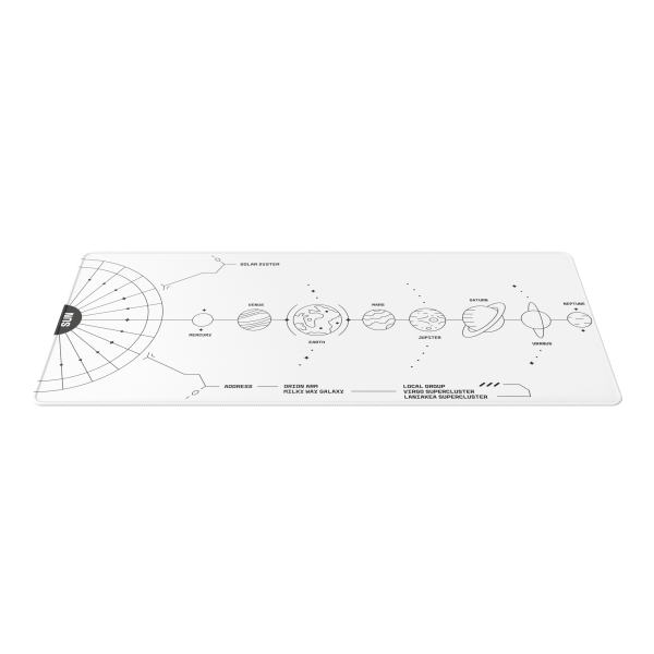 Dark Project Terra Nova White Mousepad XL White
