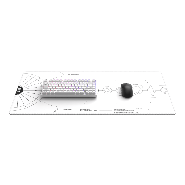 Dark Project Terra Nova White Mousepad XL White