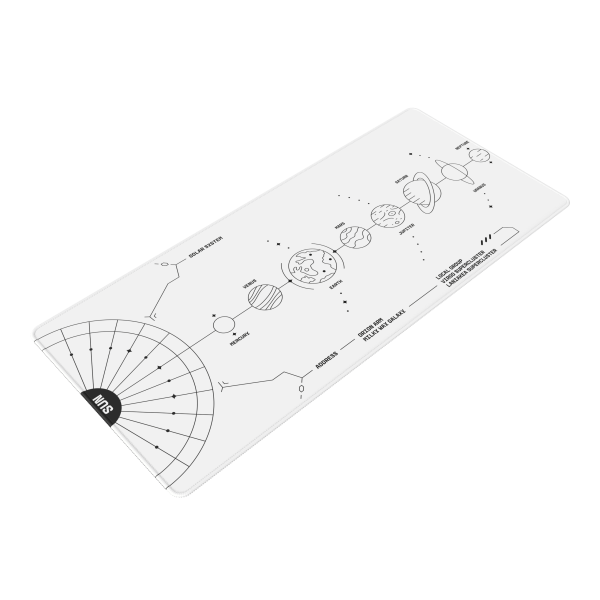 Dark Project Terra Nova White Mousepad XL White