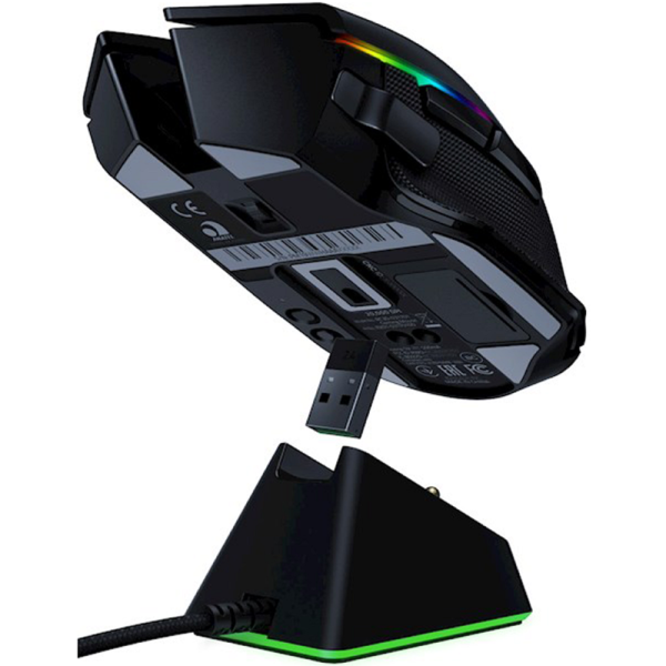 Razer Gaming Mouse Basilisk Ultimate & Mouse Dock WL RGB Black/დაზიანებული შეფუთვა
