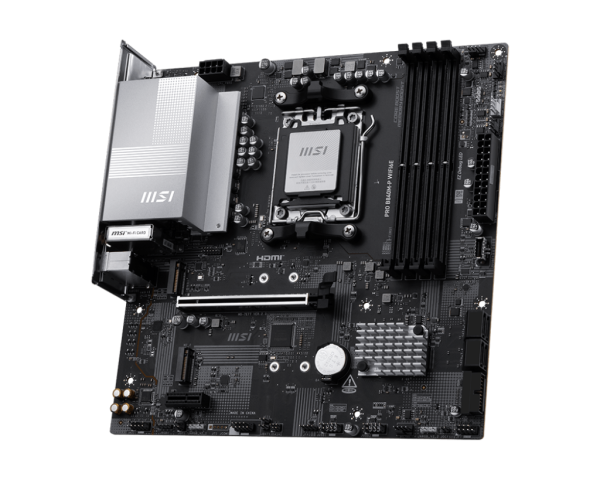 MSI Motherboard PRO B840M-P WIFI6E sAM5 B840 4xDDR5 M.2 HDMI WiFi BT mATX