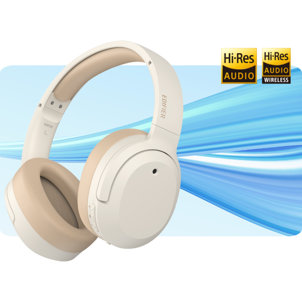 Headphones Edifier W820NB Plus, Headset, Wireless, Bluetooth, Ivory