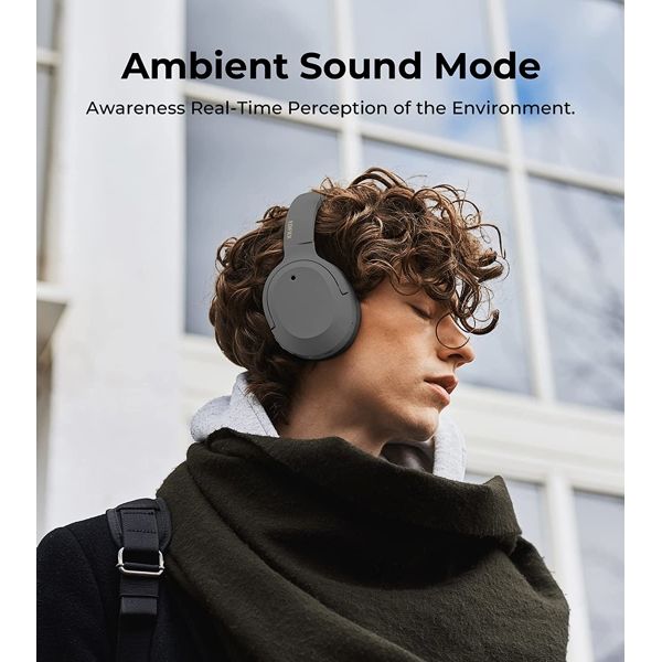 Headphones Edifier W820NB Plus, Headset, Wireless, Bluetooth, Gray