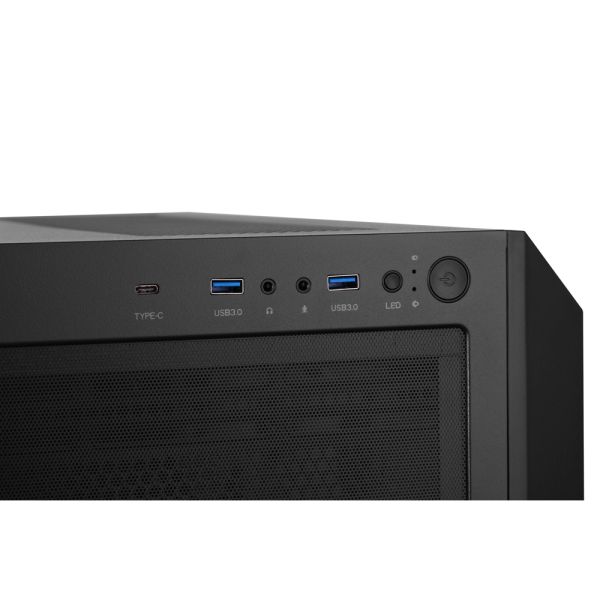 2E Gaming Computer case Splendor G4301, without PSU, 2xUSB 3.0, 1xUSB Type-C, 4x120mm ARGB, controller with remote, TG Side Panel, EATX, Black
