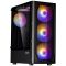 Zalman PC case N4 Rev.1 without PSU, 1xUSB3.0, 2xUSB2.0, 3x140mm, RGB, 3x120mm RGB, VGA 315mm, LCS ready, TG Side Window, ATX, black