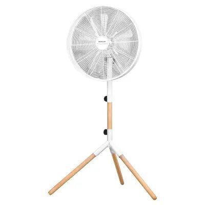 Sencor SFN 4080WH Tripod Stand Fan, Blade Diameter of 40cm, 3speed Level, Power 50W, Metal and Wood, 130x81x67