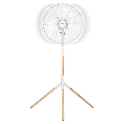 Sencor SFN 4080WH Tripod Stand Fan, Blade Diameter of 40cm, 3speed Level, Power 50W, Metal and Wood, 130x81x67