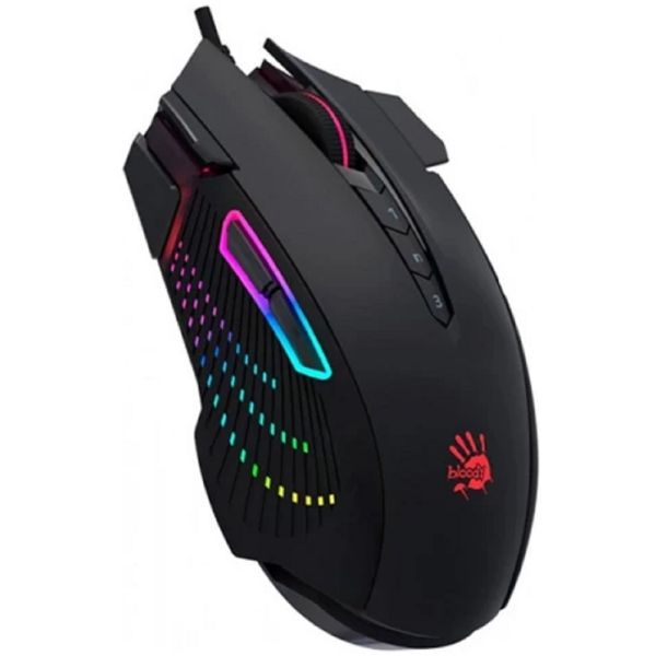 Mouse: A4tech Bloody J90s 2-FIRE RGB Gaming Mouse Stone Black
