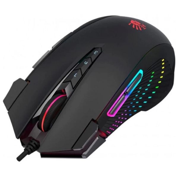 Mouse: A4tech Bloody J90s 2-FIRE RGB Gaming Mouse Stone Black