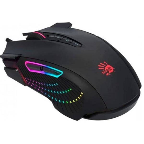 Mouse: A4tech Bloody J90s 2-FIRE RGB Gaming Mouse Stone Black