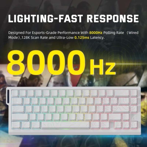 Attack shark X68 PRO White contour line