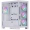 2E Gaming Computer case Fantom GK701W, without PSU, 2xUSB 3.0, 1xUSB Type-C, 4x120mm ARGB, controller with remote, TG Side/Front Panel, mATX, White