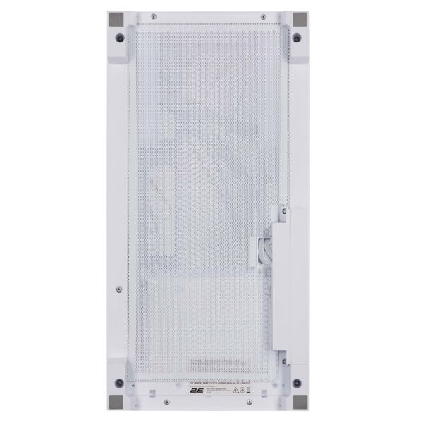 2E Gaming Computer case Fantom GK701W, without PSU, 2xUSB 3.0, 1xUSB Type-C, 4x120mm ARGB, controller with remote, TG Side/Front Panel, mATX, White
