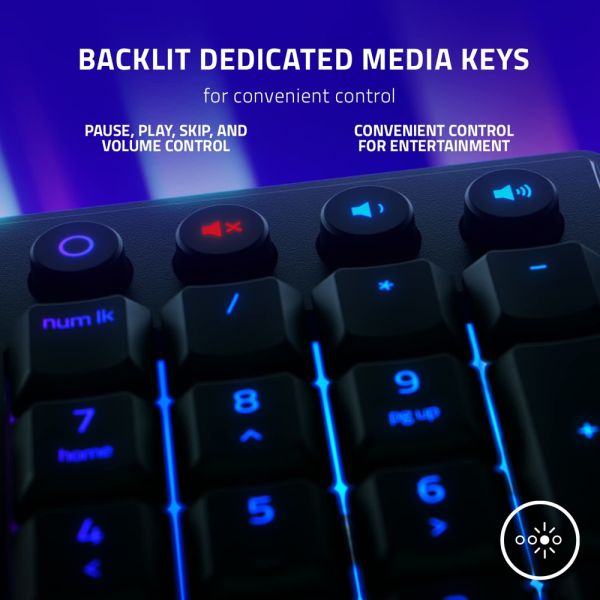 Razer Keyboard Ornata V3 RGB 104key Mecha-Membrane Switch USB EN, black