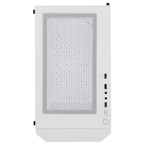 2E Gaming Computer case Calleo GB700W, without PSU, 2xUSB 3.0, 1xUSB 2.0, 4x120mm ARGB, controller with remote, TG Side Window, mATX, White