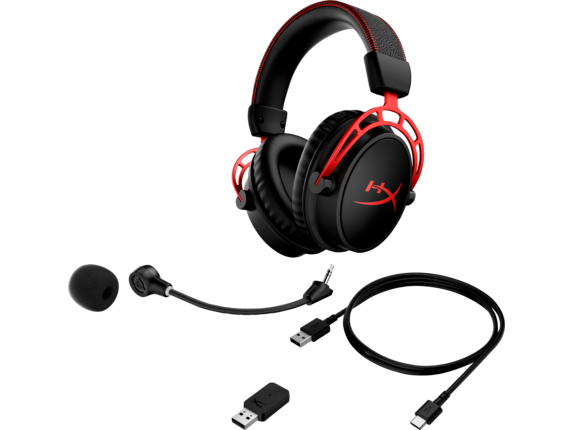 Headphone/ HP/ HyperX Cloud Alpha - Wireless Gaming Headset (Black-Red)