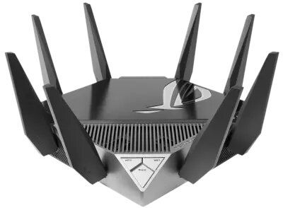 Network Active/ Router/ Asus/ ROG Rapture GT-AXE11000 Tri-band WiFi 6E (802.11ax) gaming router, new 6GHz band, 2.5G WAN/LAN port, PS5 compatible, WAN aggregation, VPN Fusion, Trip