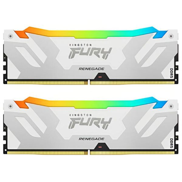 Kingston KF580C38RWAK2-32 32GB (2x16GB) DDR5 8000MT/s CL38 FURY Renegade Silver/White RGB