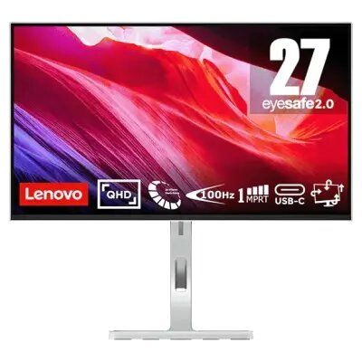 Monitor/ Lenovo/ Lenovo L27h-4A 27'' IPS 2560x1440 350 cd/m² 1ms  3Wx2 speakers Cloud Grey Type-C