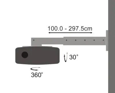 Projector/ Beamer Mounting/ WALL MOUNT FOR PROJECTOR PM-300-3.0