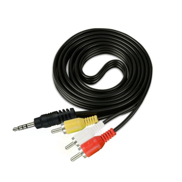 3.5mm Male AUX to 3 RCA Male 1.5m cable