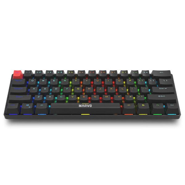 MARVO Saber wired mechanical gaming keyboard RGB lighting Black