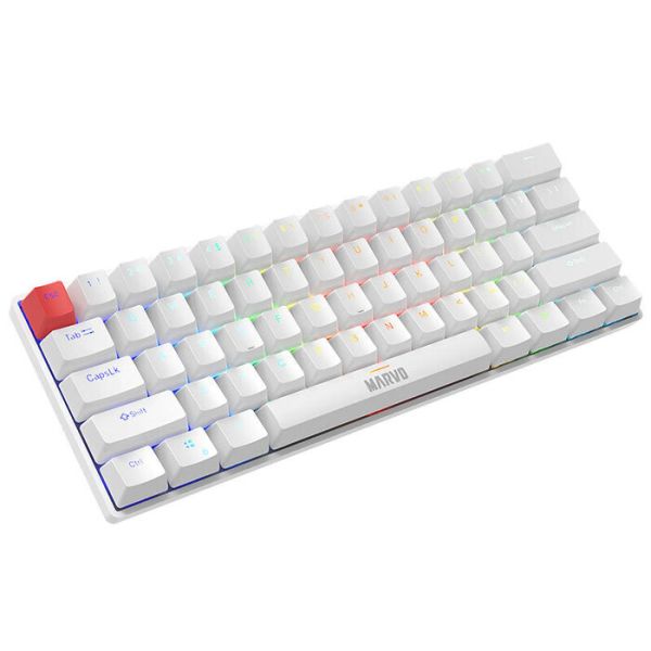 MARVO Saber wired mechanical gaming keyboard RGB lighting White