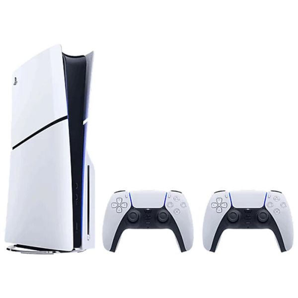 Playstation 5 Console Slim CD Version White E Chassis Two DualSense® Wireless Controllers Bundle  /PS5