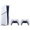Playstation 5 Console Slim CD Version White E Chassis Two DualSense Wireless Controllers Bundle