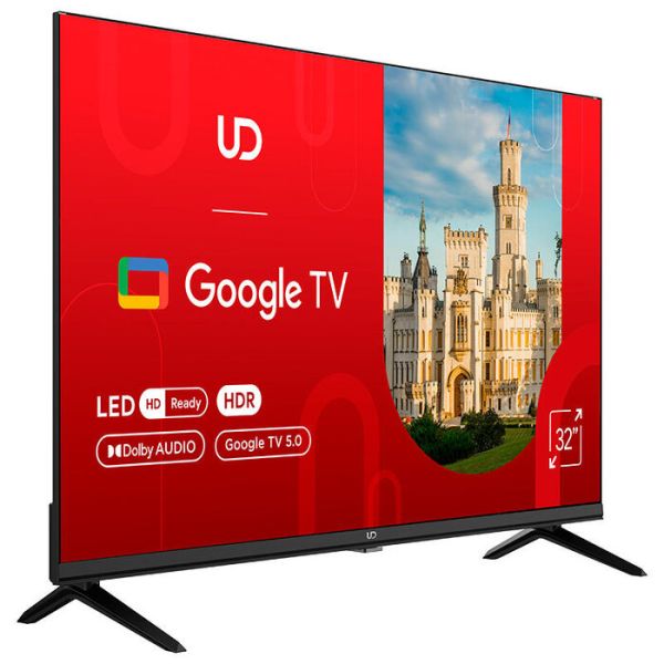 TV/ LED/ UDTV/ TV 32''(81cm)/ UD 32GHC5210  Google TV 16:9 1366x768  178*/178* 250cd/m2 BT5.0 DVB-T/T2/C/S/S2, Cl+ HDMIx2 USB2.0 2x8W VESA 200x200