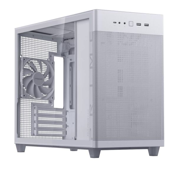 PC Components/ Case/ ASUS Prime AP201 Tempered Glass MicroATX Case White