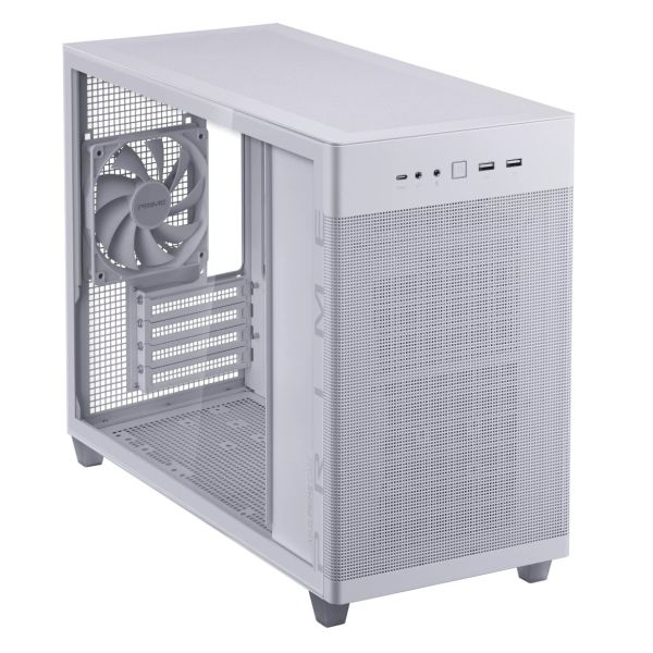 PC Components/ Case/ ASUS Prime AP201 Tempered Glass MicroATX Case White