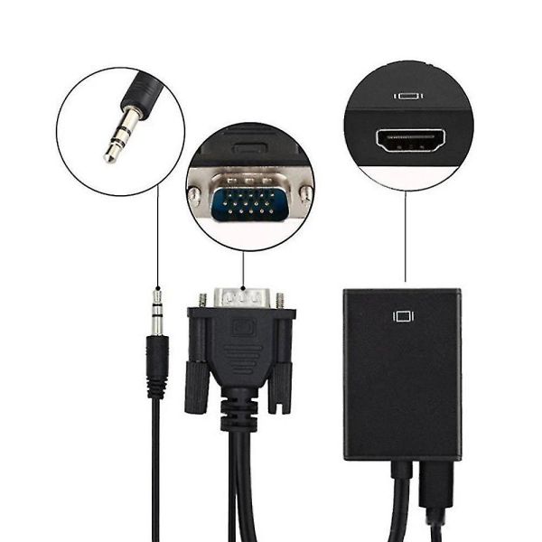KDHMAD7001C, KINGDA, VGA to HDMI converter with USB Power KDHMAD7001C
