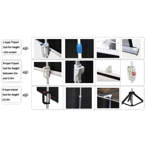 Projector screen ALLSCREEN TRIPOD PROJECTION SCREEN 180X180CM HD FABRIC CTP-7272 100 inch