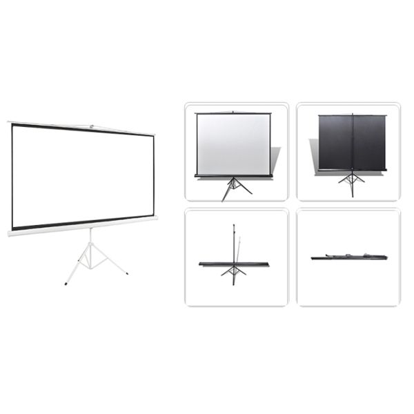 Projector screen ALLSCREEN TRIPOD PROJECTION SCREEN 160X160CM HD FABRIC 89 inch CTP-6363