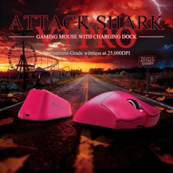 Attack shark V3 PRO Berry red