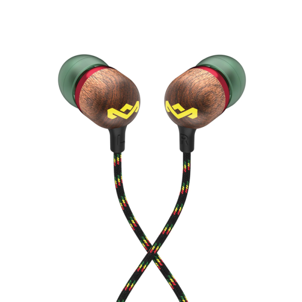 House of Marley EM-JE042-RA S. JAMAICA WIRED USB-C EARBUDS Rasta