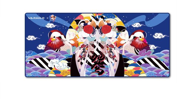 Varmilo Mouse Pad Lovebirds Blue Desk Mat XL (900х400х3mm)