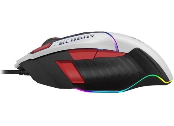Mouse: A4tech Bloody W95 Max Sports RGB Gaming Mouse Sports Navy