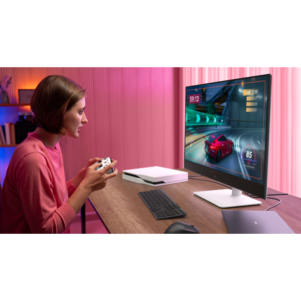 Monitor DELL 31.6" S3225QC HDMI, USB-C, MM, QD-OLED, 3840x2160, 120Hz, 0.03ms, sRGB 99%, FreeSync, HAS, HDR TrueBlack 400